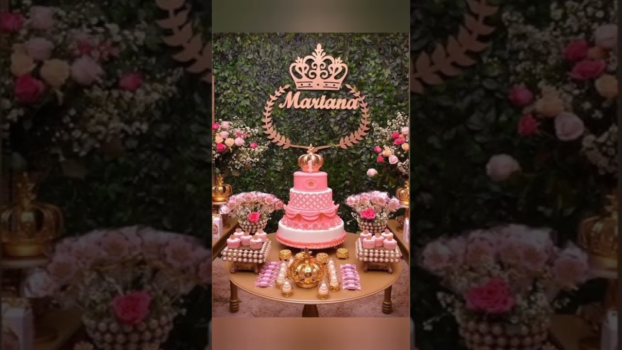 Floral Birthday Decoration Ideas At Home | Flower Birthday Decor |#shortvideo