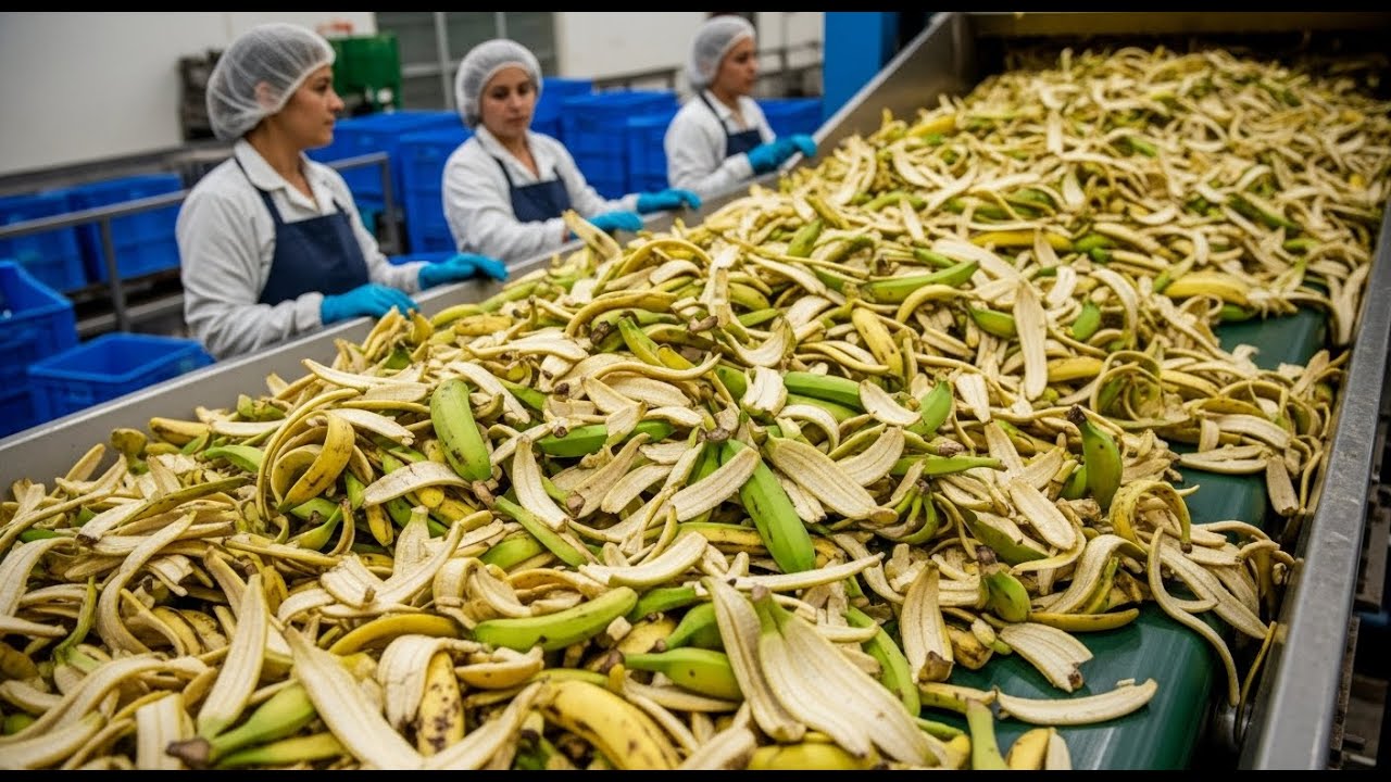 Inside Southeast Asia&rsquo;s Largest Banana Peel Processing Factory You&rsquo;ve Never Seen