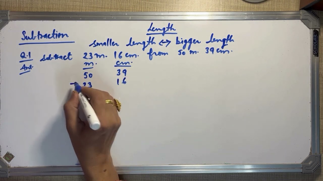 Subtraction of Length l Subtract km m cm l Maths for Beginners l Learn Math with Ease