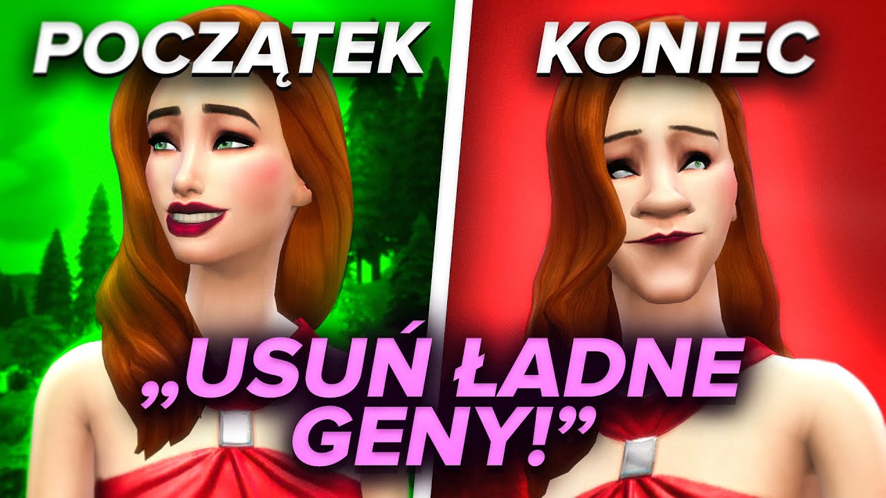 CZY UDA NAM SIĘ USUNĄĆ ŁADNE GENY? * THE SIMS 4 * WYZWANIE!