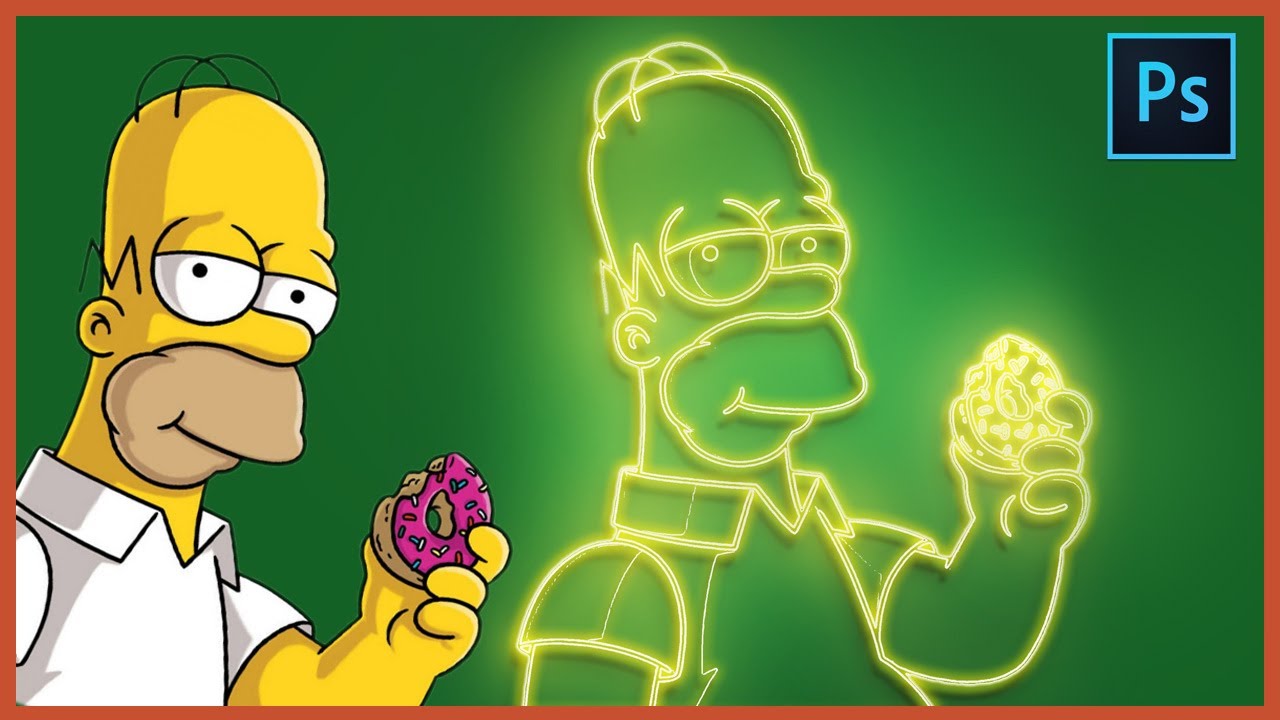 [ Photoshop Tutorial ] NEON OUTLINE Effect in Photoshop CC 2022