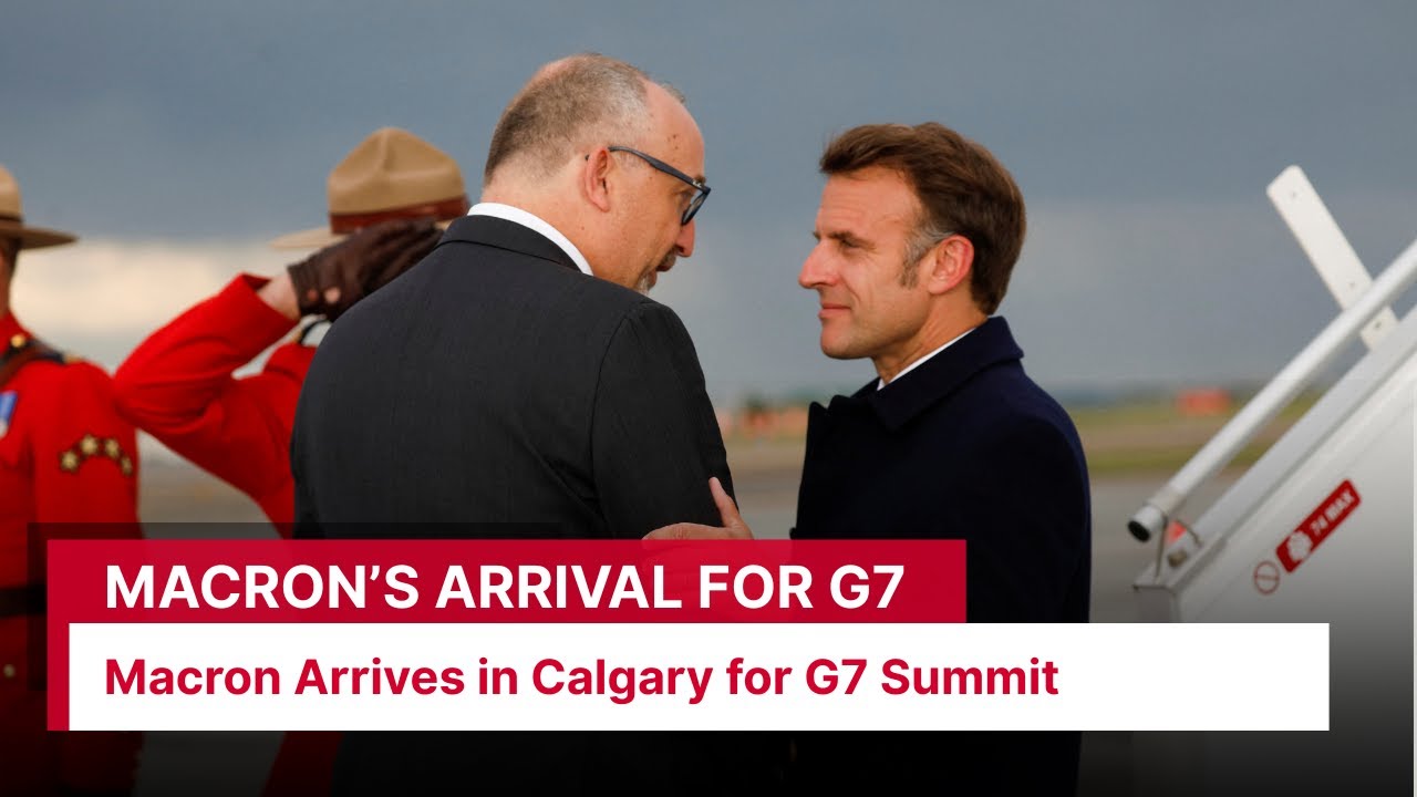 Emmanuel Macron Lands in Calgary as G7 Summit Begins | DWS News | AC1I
