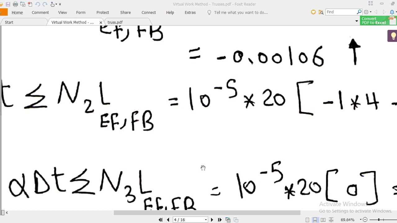 07-Virtual Work Method - (Trusses02)(م/محمود بدوى)
