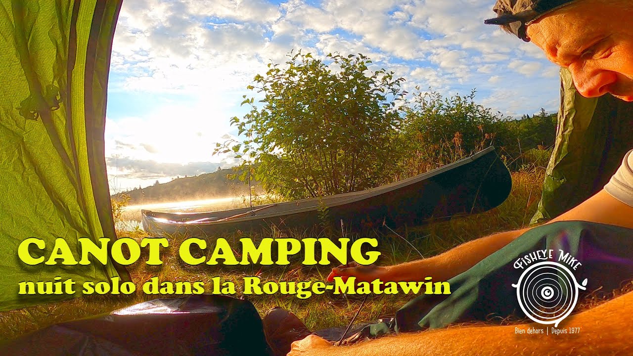🏕️  NUIT SOLO CANOT CAMPING // Réserve faunique Rouge-Matawin // Truite en 