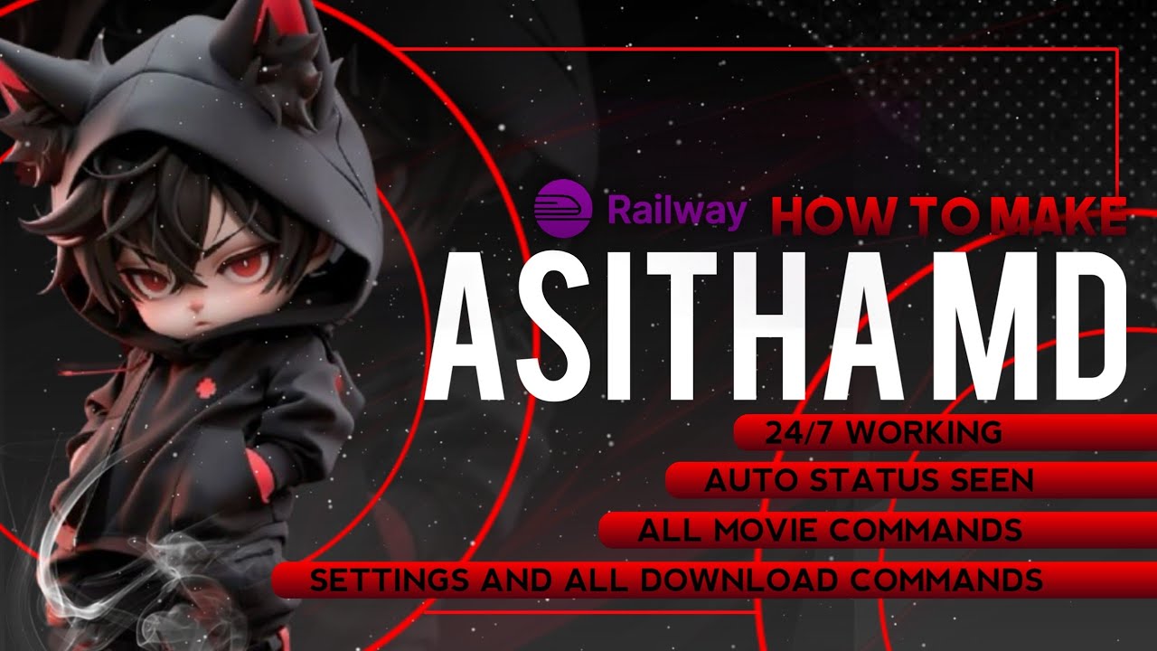 HOW TO CRATE ASITHA MD FOR RAILWAY | 24/7WORKING | 100% FREE DEPLOY
