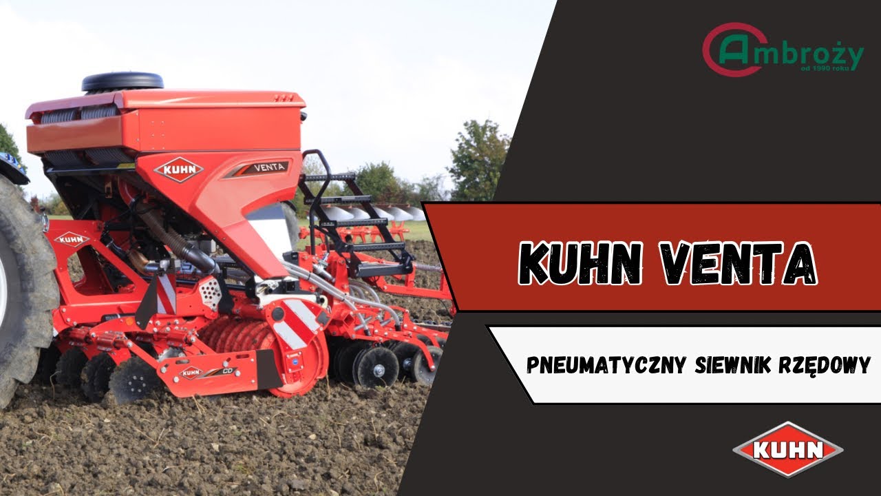 Pneumatyczny siewnik rzędowy KUHN VENTA! Omówienie maszyny.