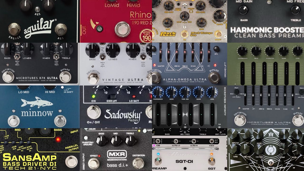 Bass Preamp shootout！15 Popular Preamps Compared(no talking)