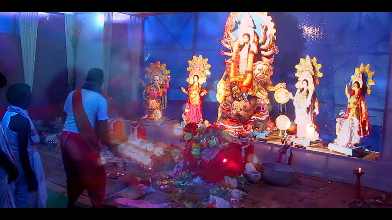 Durga Puja MahaAshtami Aarti with Dhak Sound