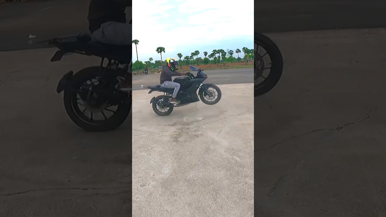 Day 1 wheelie learning 💜🔥👑🌈 #தமிழ் #bike #stuntbike #ktmdhana #stunts