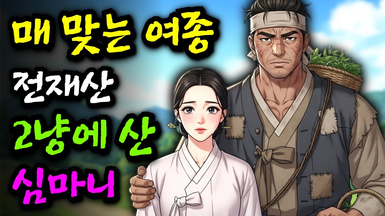 매맞는 여종 전재산 2냥에 산 심마니, 누명을 쓴 여종이 약초 천재?!ㅣ야담 민담 전설 설화 옛날이야기 오디오북