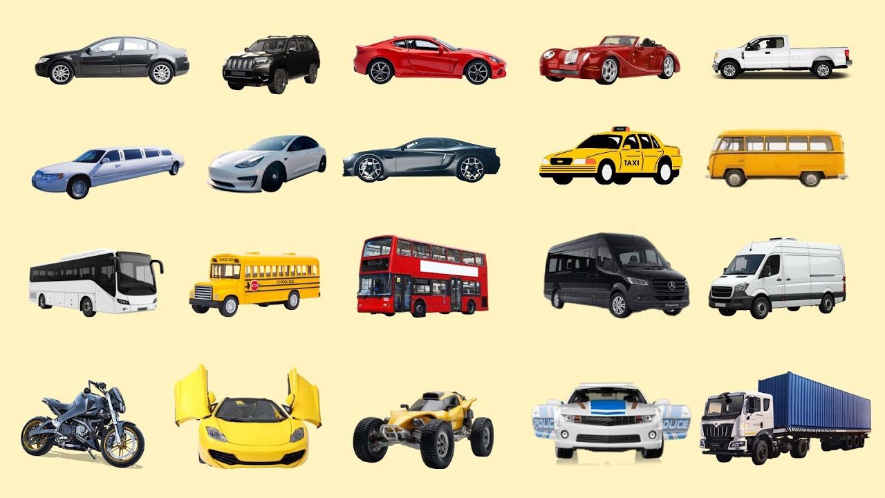 All Types of Vehicles