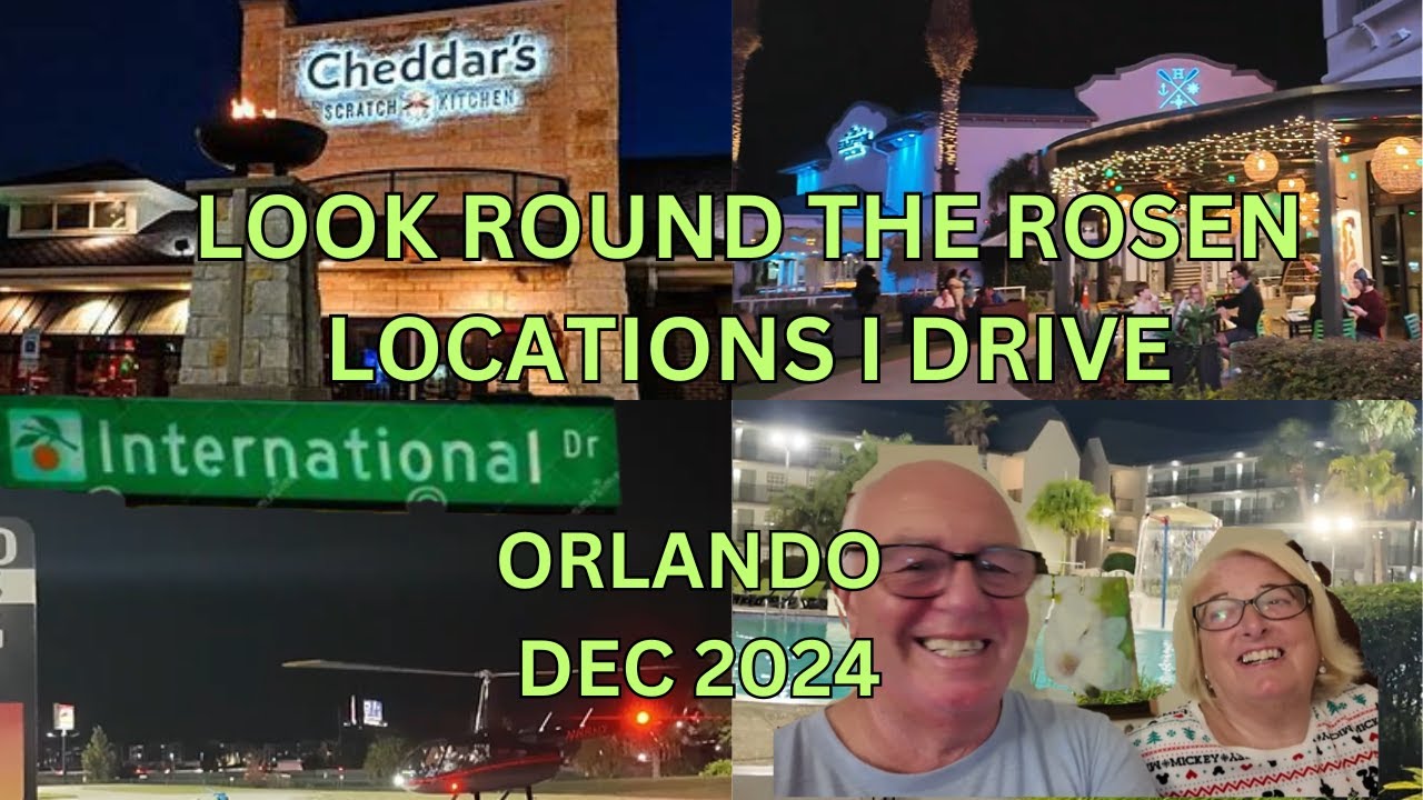 A LOOK DOWN INTERNATIONAL DRIVE | ROSEN HOTEL LOCATIONS |STEAK @ CHEDDARS  I DRIVE ❤️😎☀️