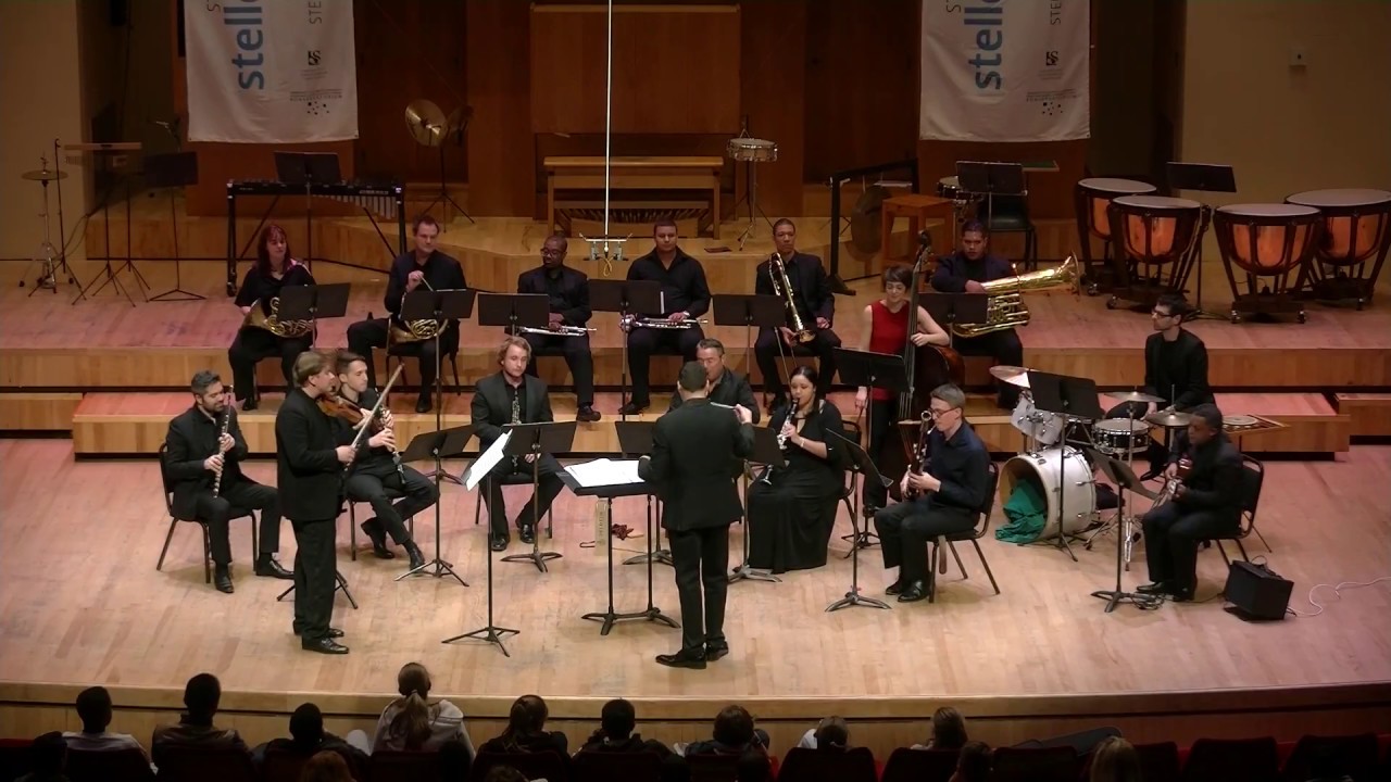 Andrej Bielow plays GULDA Concerto for Violin and Wind orchestra IDYLLE, conductor Daniel Boiko