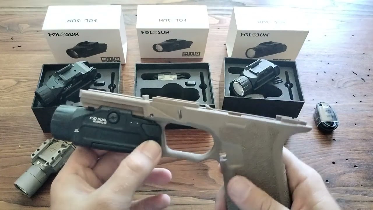 Holosun P.ID Positive Identification Device gun lights review and comparison.