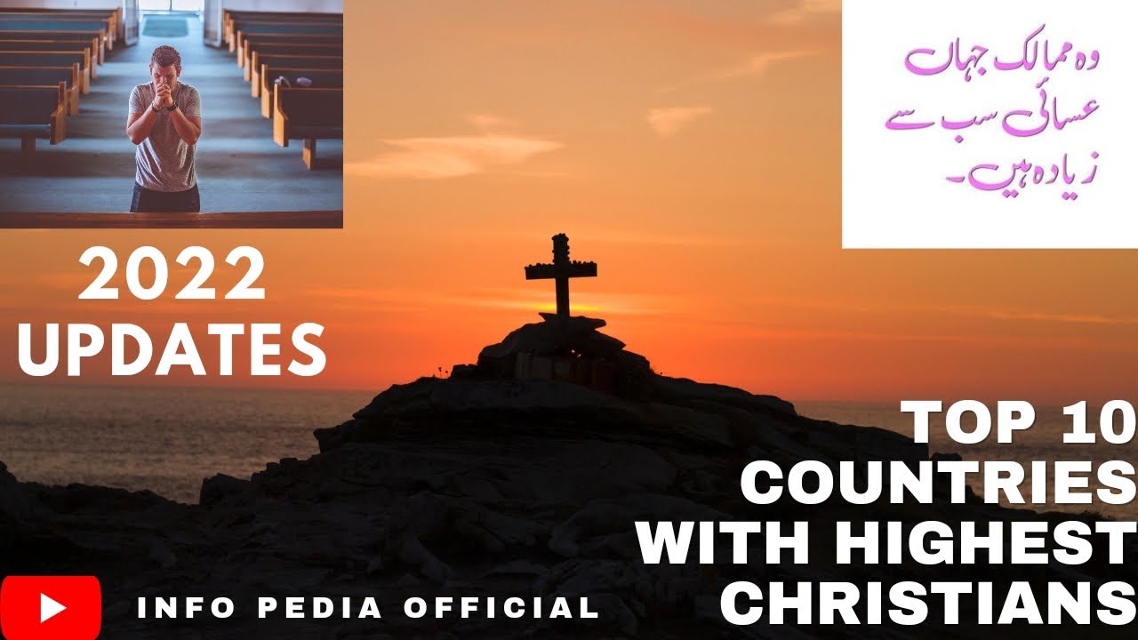 Top 10 countries with highest Christian population latest updates 2022. World's largest religion.