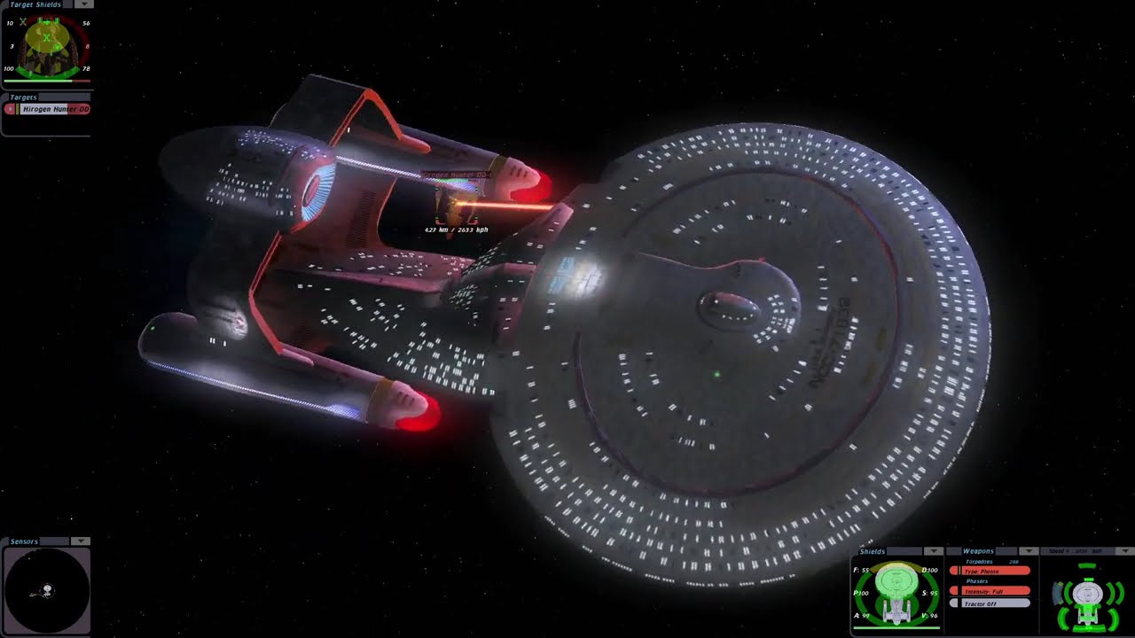 Federation LeytrGulf vs Delta Quadrant Hirogen Hunter |RM Orion| Star Trek Bridge Commander