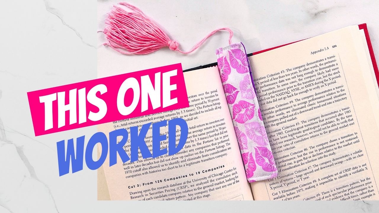 I Tried Making Fabric Bookmarks - Here’s What Actually Worked
