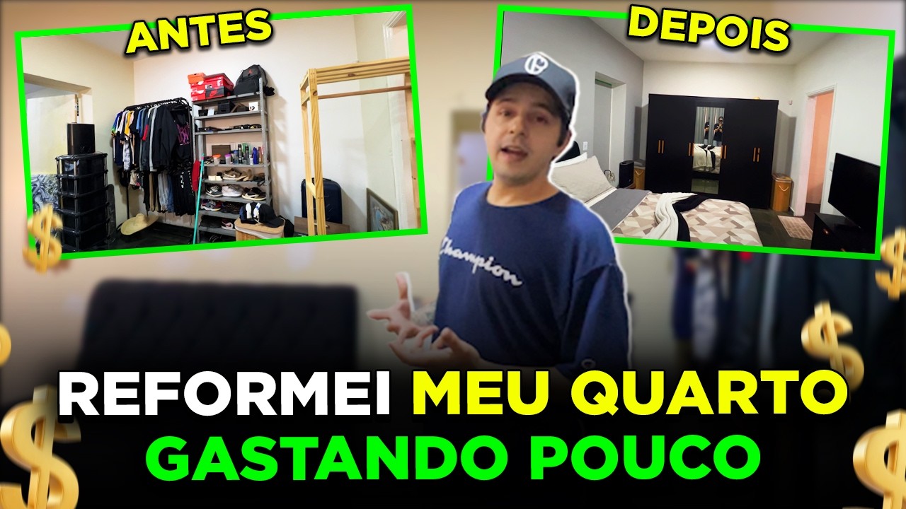 REFORMANDO O QUARTO GASTANDO POUCO, NINHO DO AMOR 2.0