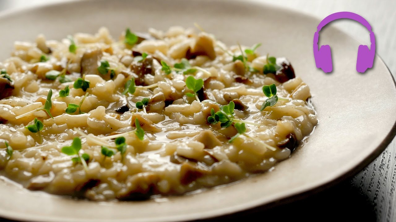 Mushroom Risotto | ASMR Cooking Sounds 4K