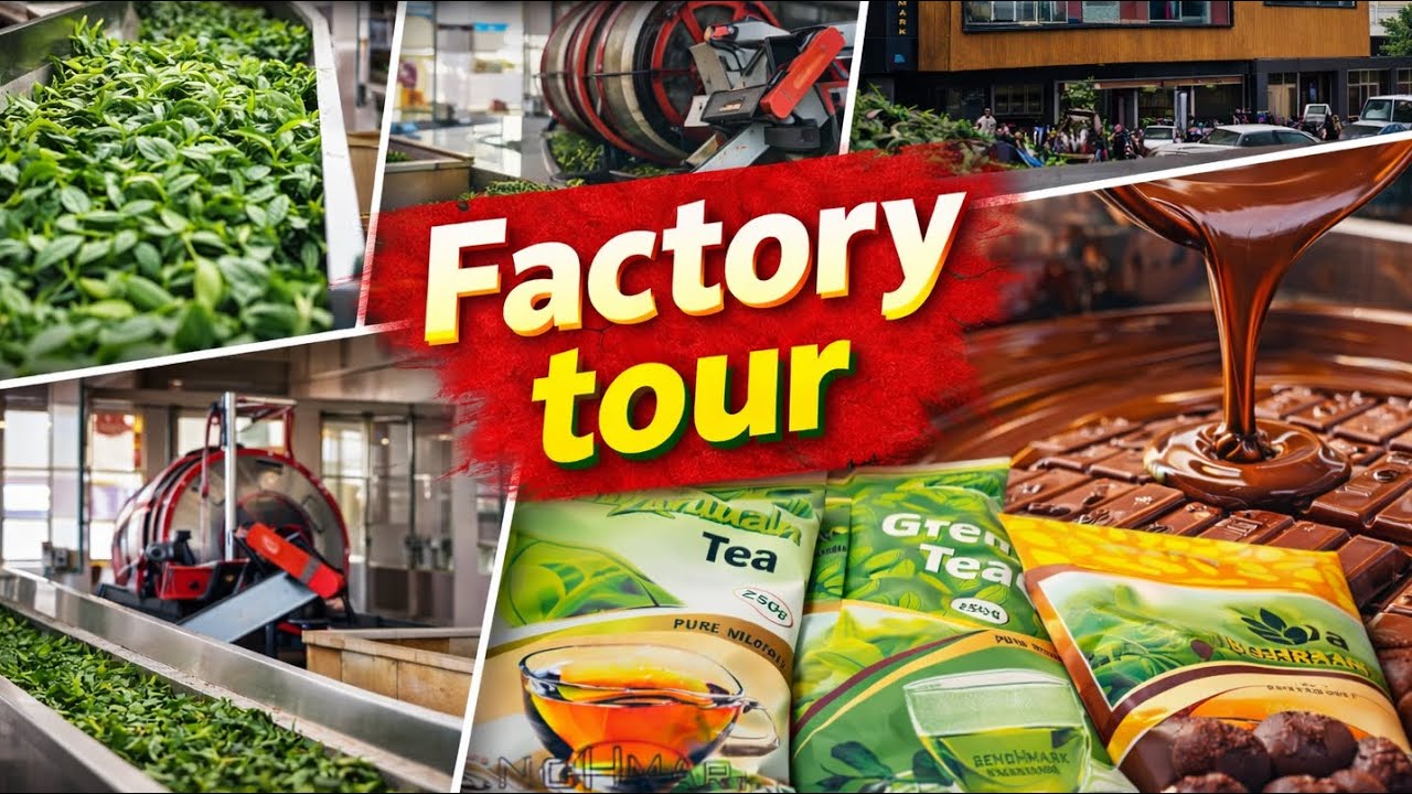 Manufacturing of chai pati, Tea and chocolate factory tour #chai #chocolates #making #factory #tour 