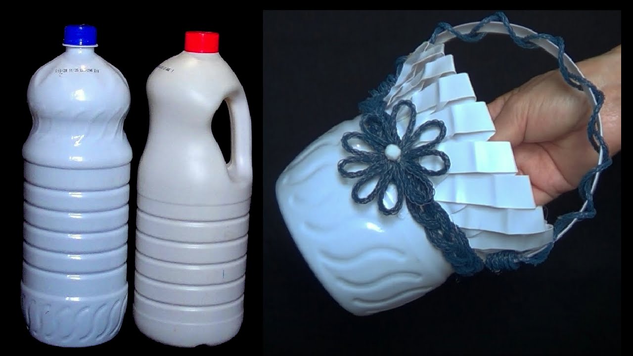 3 Ideias Lindas com Garrafas de Cloro