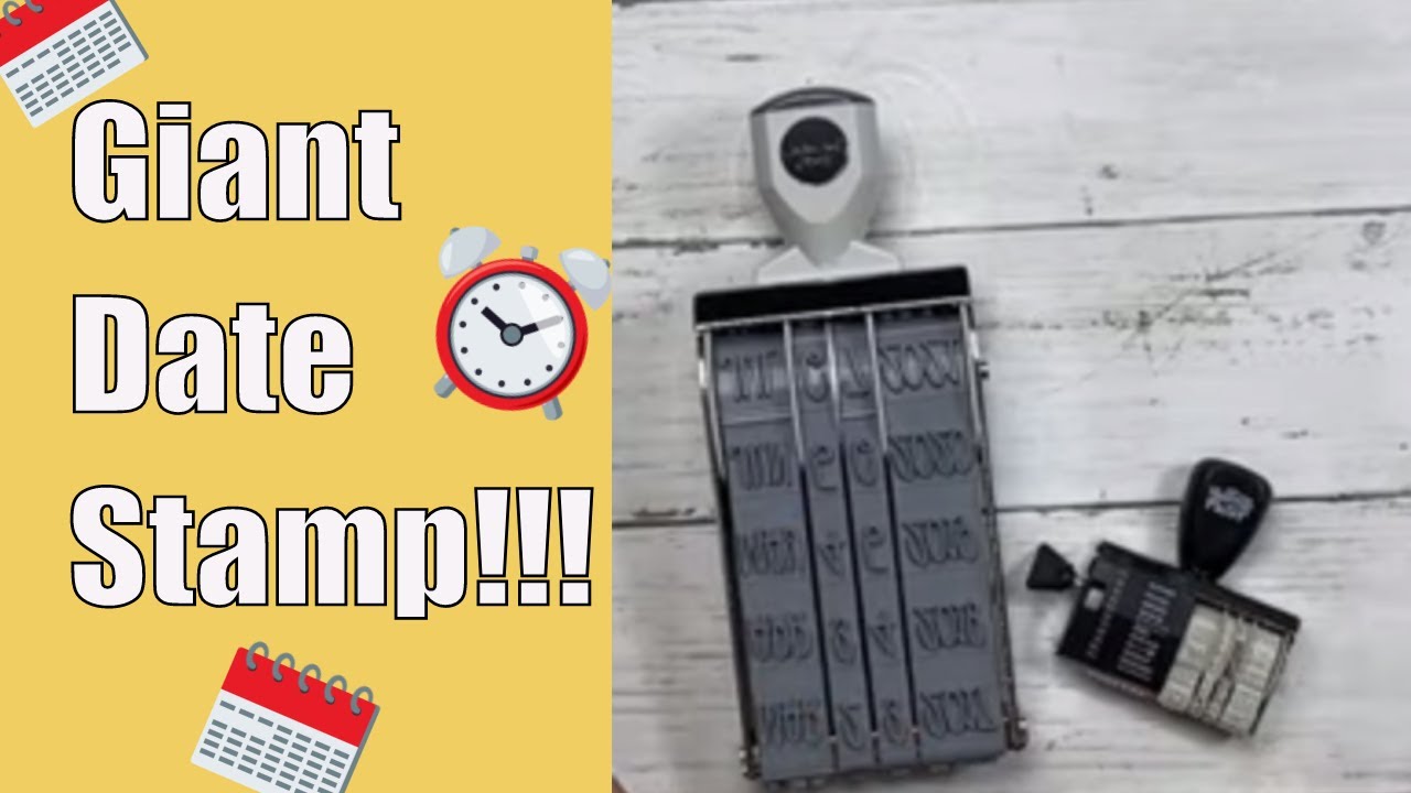 Unboxing the Biggest Date Stamp in the World - Studio Calico Mega Roller Date Stamp - Handwritten