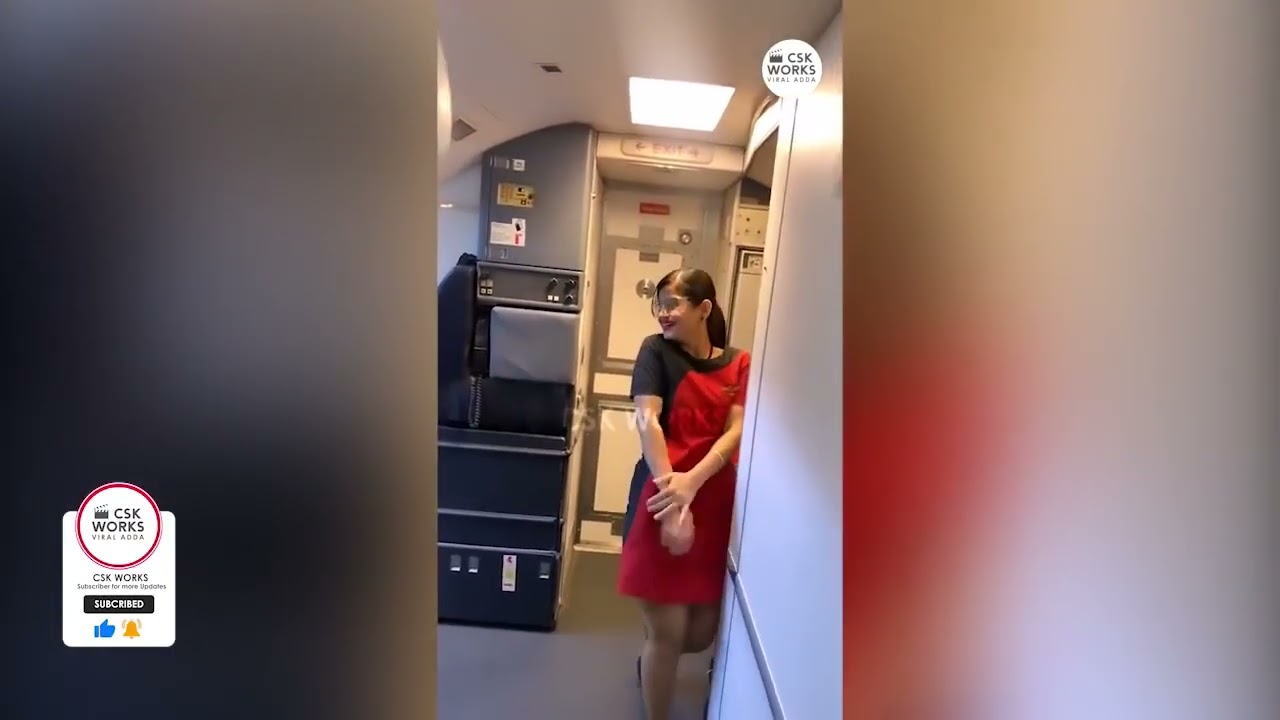 Viral Video  SpiceJet Air Hostess Dances to Srivalli Song    CSK WORKS