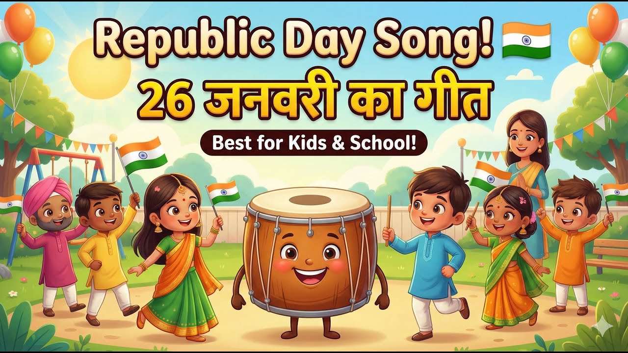 🇮🇳 Nanhe Munne Hindustani | Best Republic Day Song for Kids | 26 January Dance & Rhyme