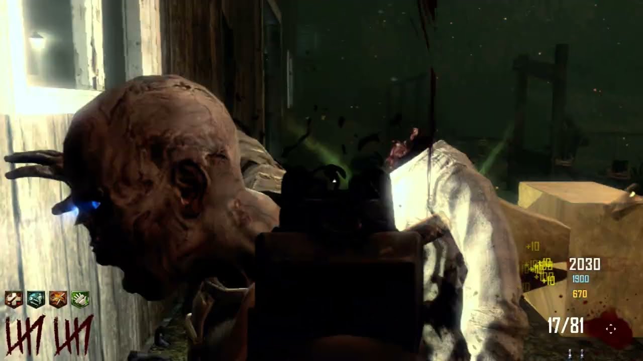 Call of Duty Black Ops 2 Zombies Theater gameplay Farm MP5, Raygun Mark 2