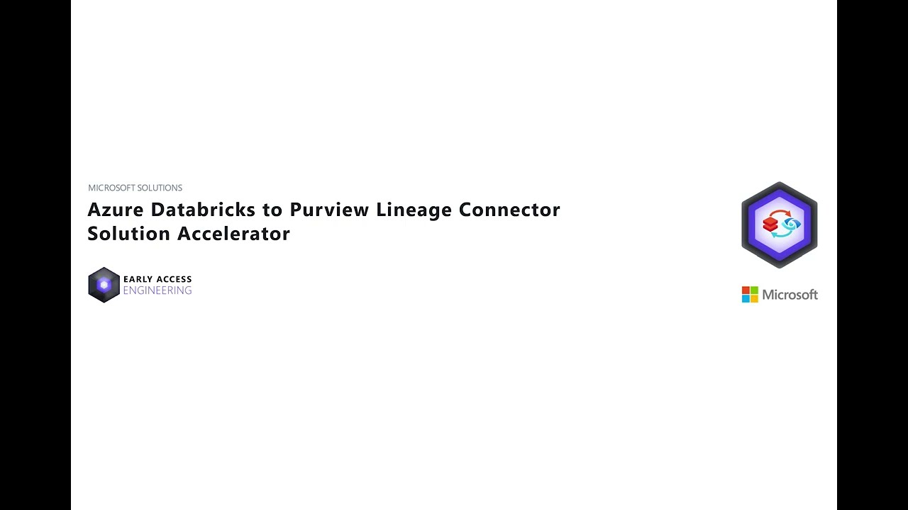 Demoing the Azure Databricks lineage solution accelerator in Microsoft Purview
