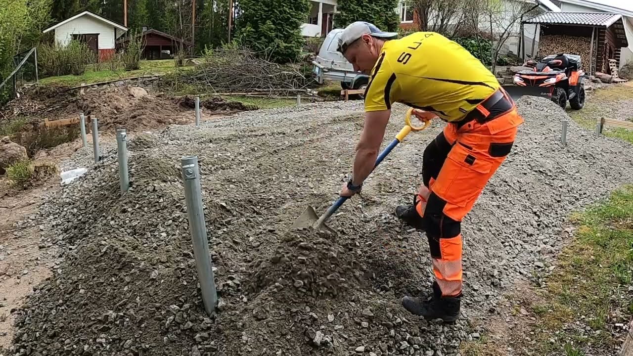 Uusi rakennusprojekti, osa 1. mönkijäällä sepeliä. CFMOTO C FORCE 1000XC