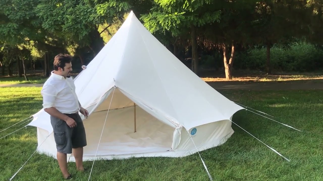 Kağanlık Doğa Ekipmanları - 4m Kanvas Çan Çadırı Tanıtım Videosu