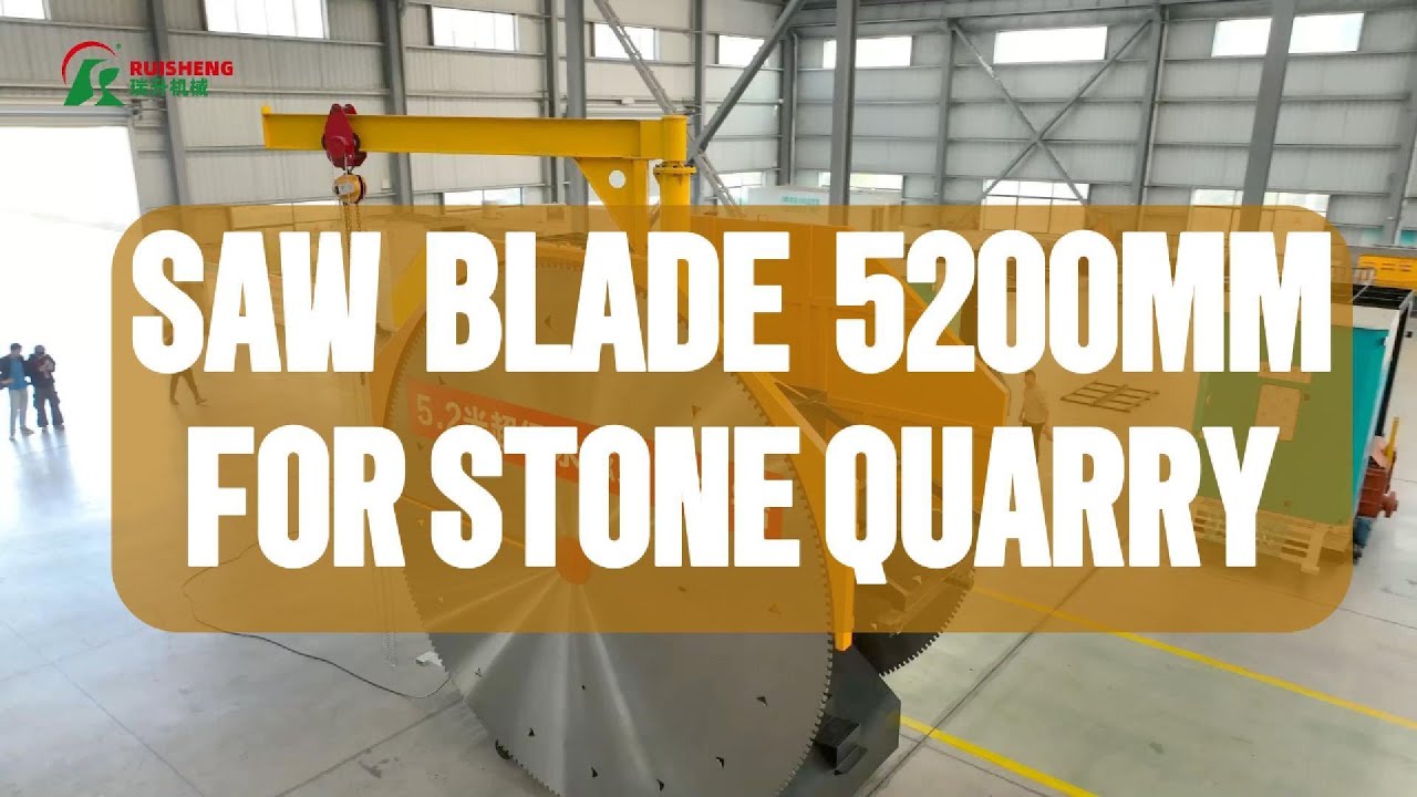 Granite marble mining Double blade stone quarry cutting machine RS5200/1950-2450 Cut depth 2300MM