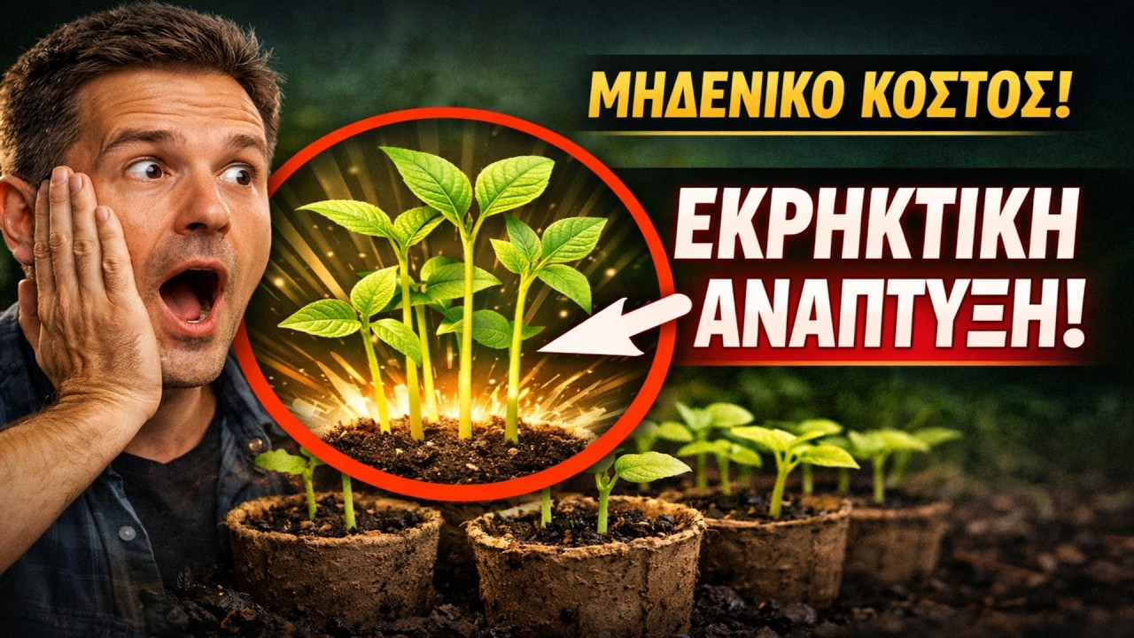 Τα Φυτώρια το μισούν αυτό! 🤫 Φυσικός διεγέρτης με μηδενικό κόστος: Τα σπορόφυτα εκτοξεύονται στα ύ