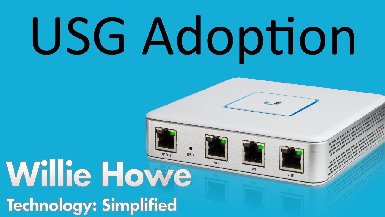 UniFi USG Adoption - UniFi Security Gateway