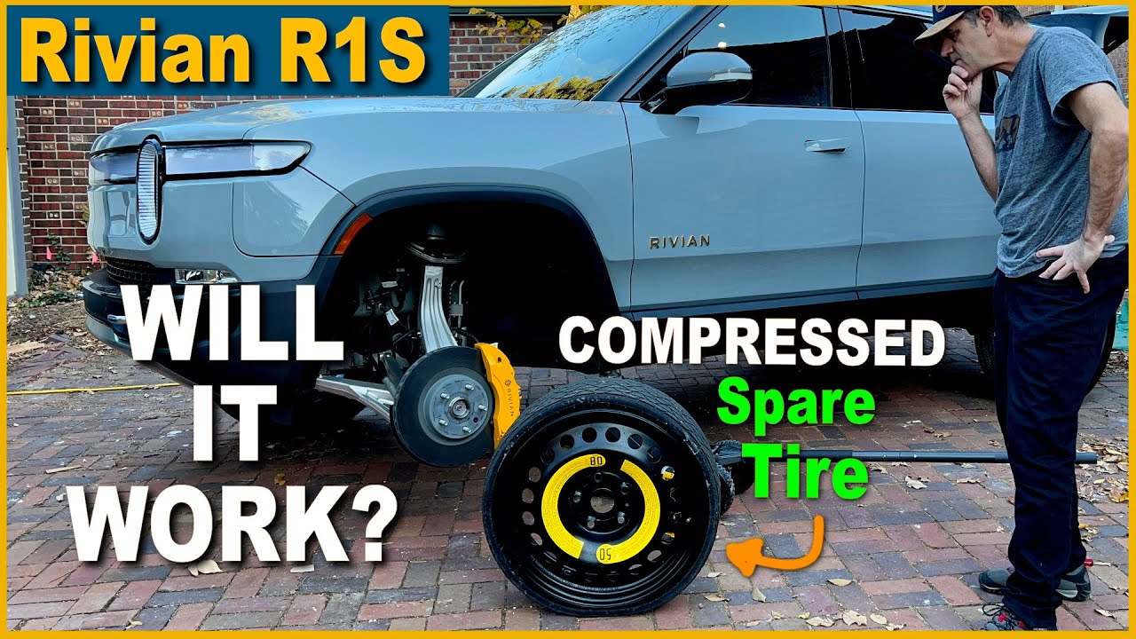 Сжатое запасное колесо Rivian R1S — подойдет ли оно?