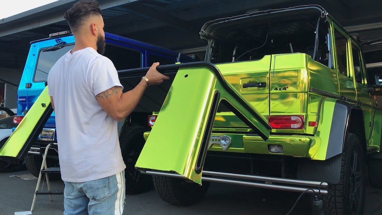 #RDBLA - FIRST CUT IN HALF Mercedes Benz 4x4^2, SunsetGT Show and the winner of the Bugatti plate!