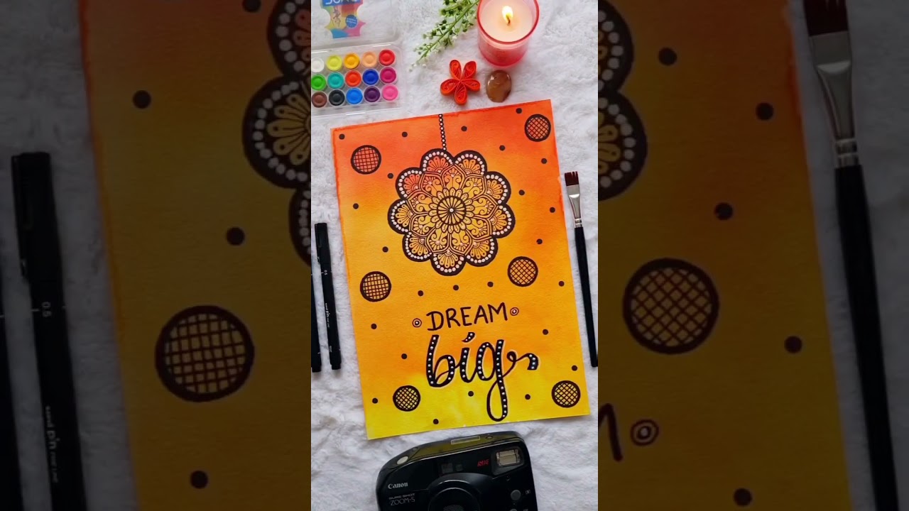 Mandala With Bold & Colorful Background