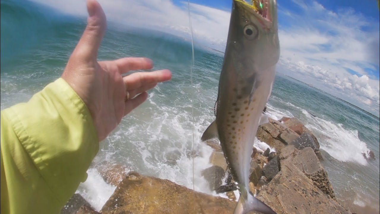 Fly Fishing the Beach in the Outer Banks (Shackleford) for Spanish Mackerel, Sea Trout, Palometa