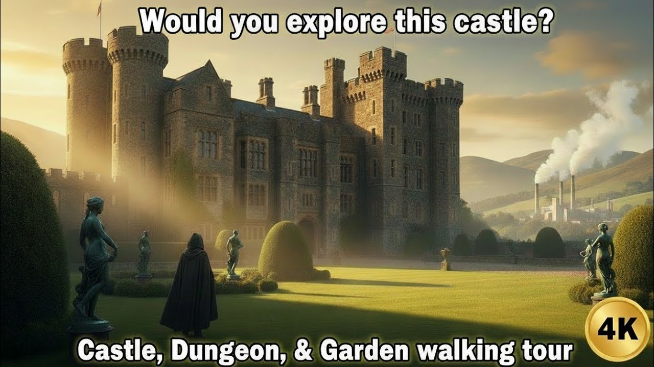 🔥 🏰 ASMR – Would You Explore This Castle? Courtyard, Dungeons, Gardens