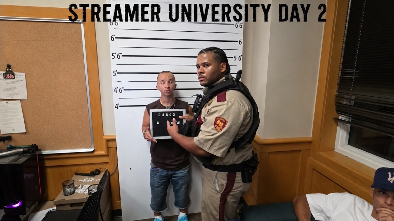 I Got Arrested By KAI and FANUM Then The CORE Boys Taught Me How To Rizz (Streamer University Day 2)