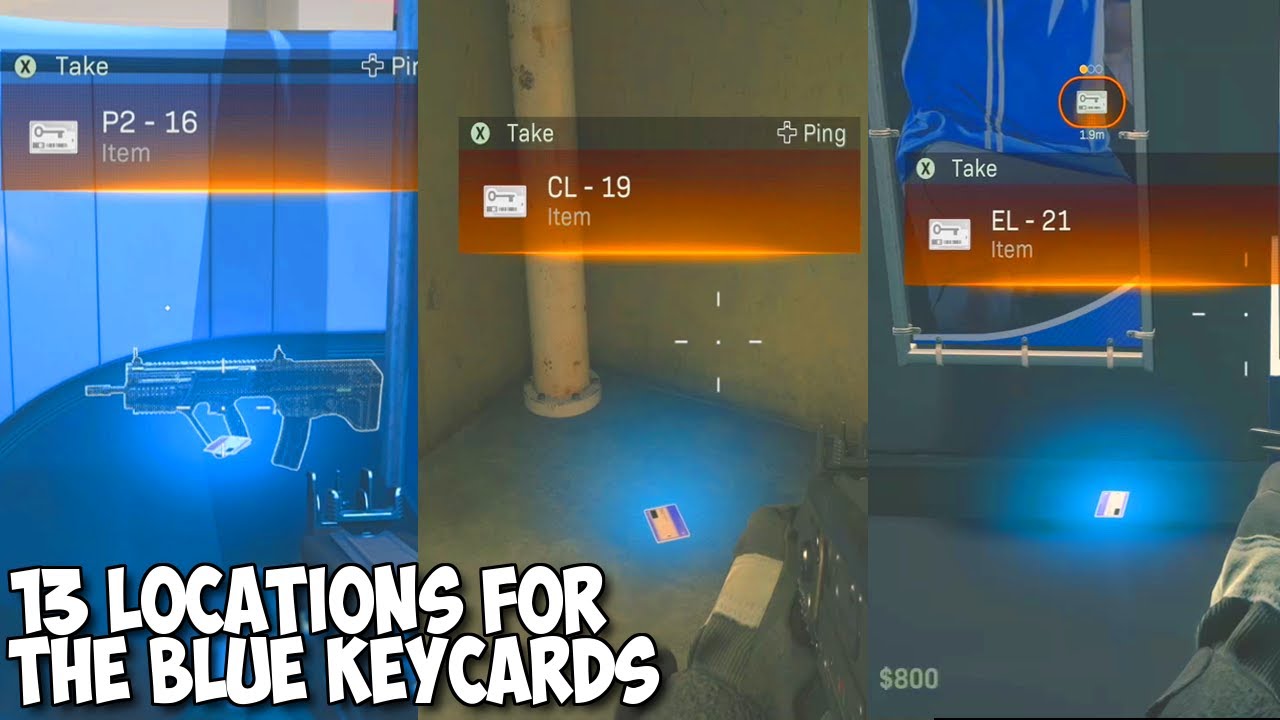 13 Blue Keycard Locations In The Stadium Easter Egg - Warzone