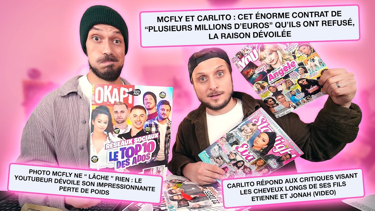 On réagit à la presse people spécial Youtubeurs (tantôt invraisemblable tantôt hilarante)