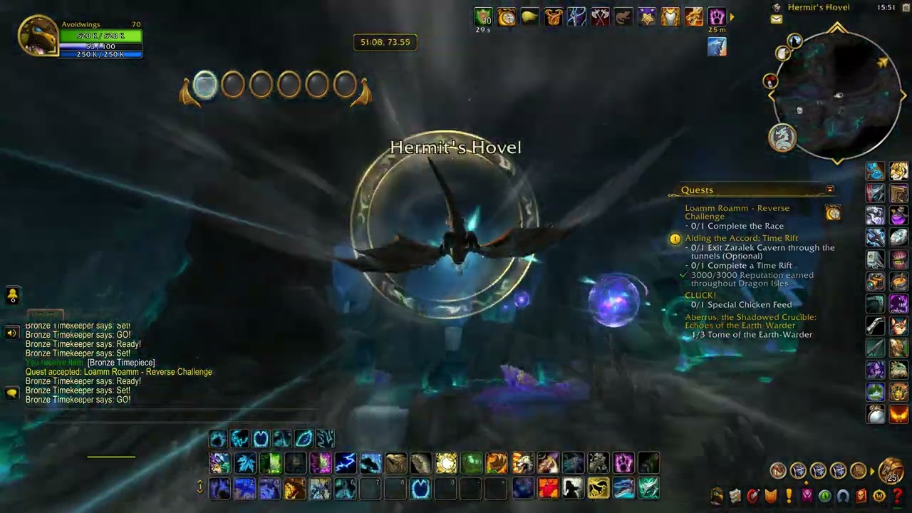 Wow Zaralek Cavern Race Course Loamm Roamm Reverse Challenge Gold