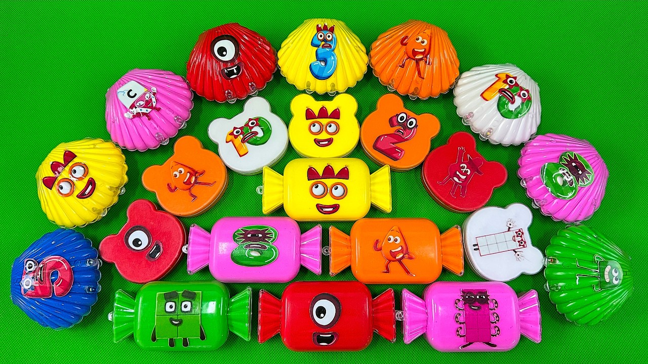 Numberblocks Slime with Colourblocks, Alphablocks,  Colorful | Satisfying ASMR Videos