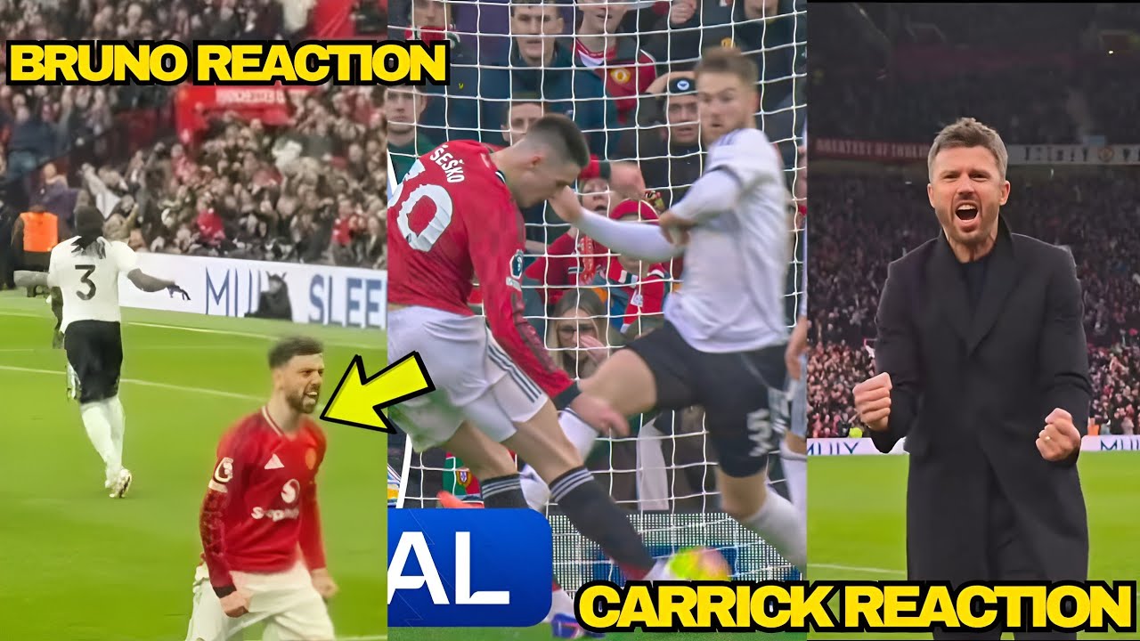 SESKO GOAL REACTIONS🔥 Carrick And Bruno Reactions To Sesko Final Minute Goal