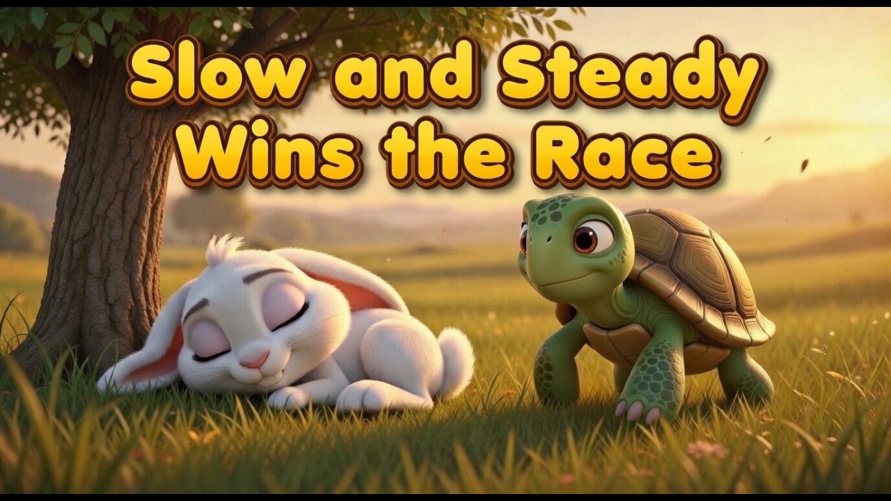 The Rabbit & The Turtle 🐢🐰 | 3D Animated Kids Moral Story | Slow and Steady Wins the Race!