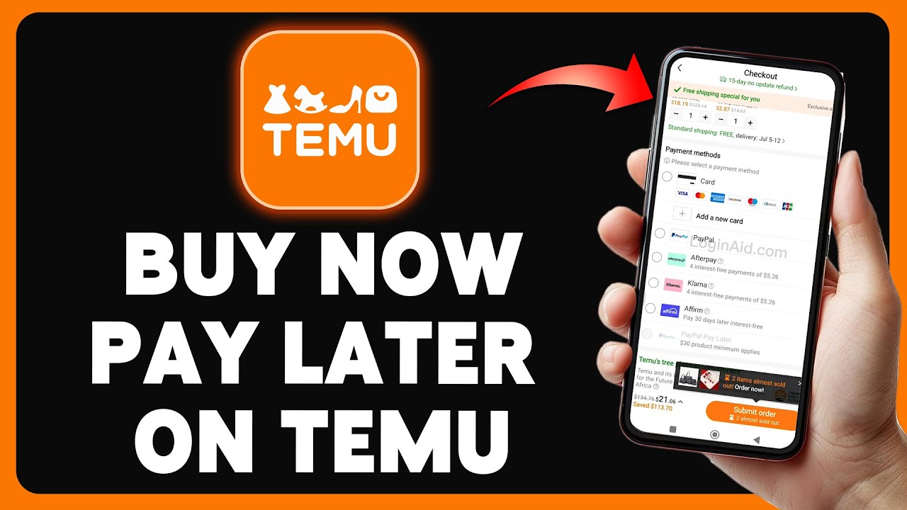 How To Pay Later With TEMU 2024 | Buy Now, Pay Later On Temu App