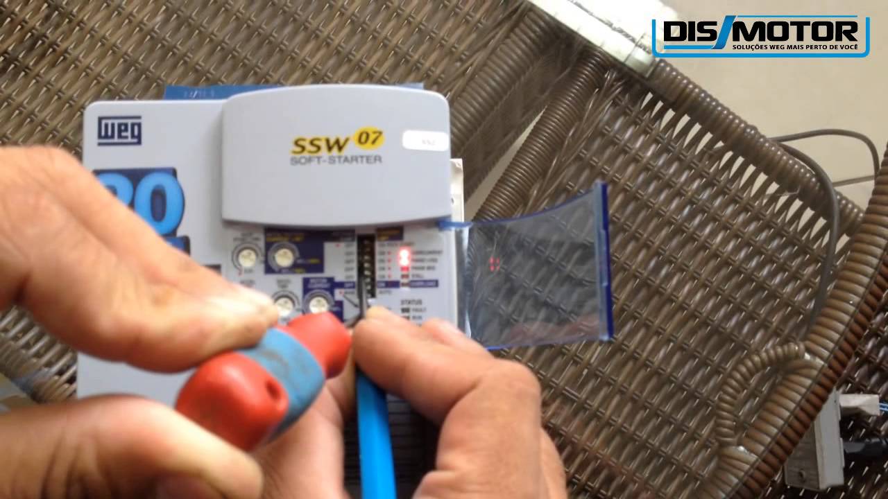 PARAMETRIZA&Ccedil;&Atilde;O DE SOFT STARTER SSW07 WEG