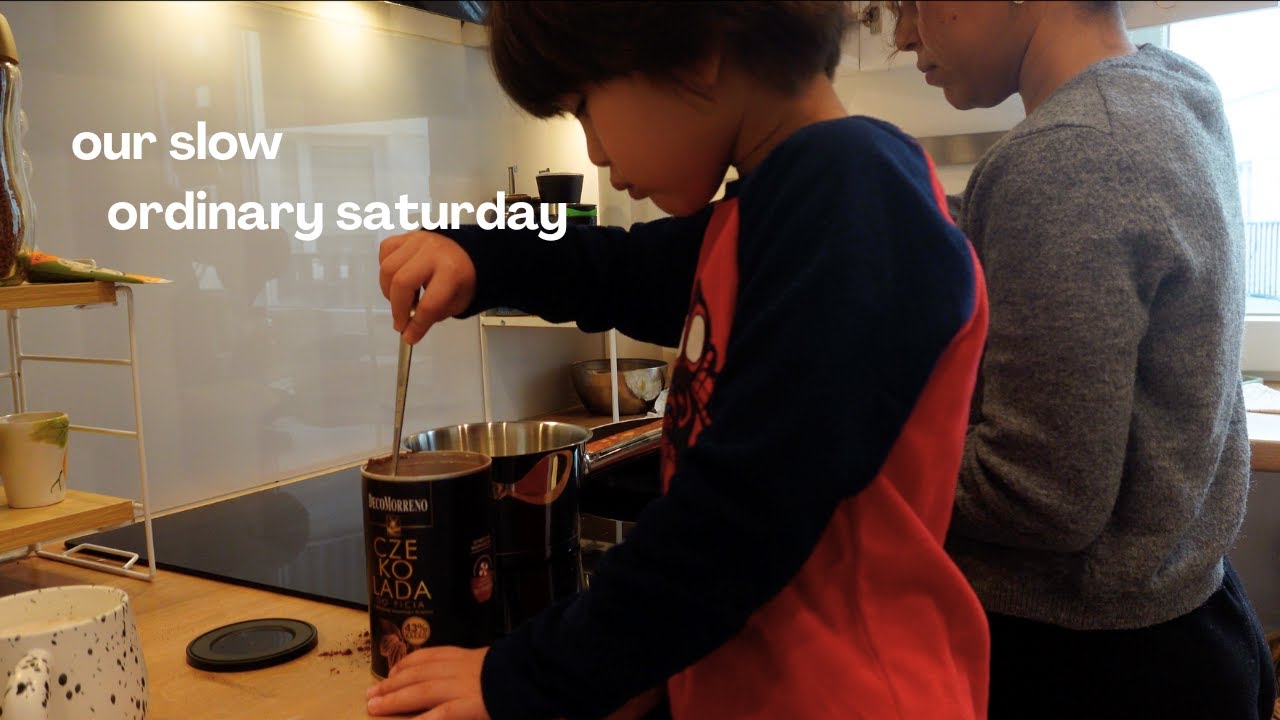 slow Saturday of a mom living in Poland, pancakes with my son, coffee date